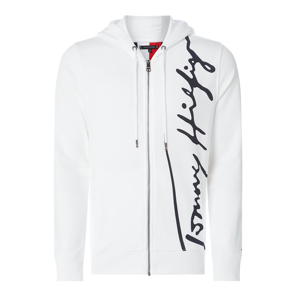 Con Cappuccio Uomo Tommy Hilfiger Mw0mw14446 Bianco Mw0mw144